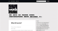 Desktop Screenshot of 45words.org